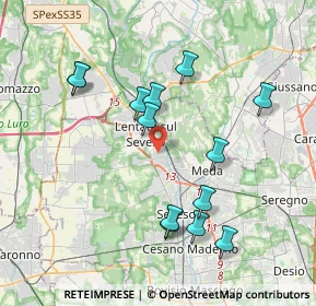 Mappa Via Giosuè Carducci, 20823 Lentate sul Seveso MB, Italia (3.80231)