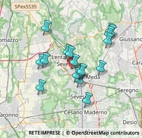 Mappa Via Giosuè Carducci, 20823 Lentate sul Seveso MB, Italia (3.06412)