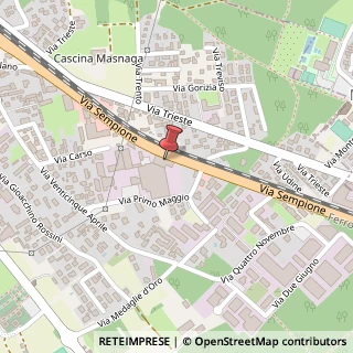 Mappa Via Sempione, 17, 21011 Casorate Sempione, Varese (Lombardia)