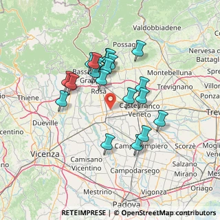 Mappa Via Ca' Onorai, 35015 Galliera Veneta PD, Italia (12.2255)