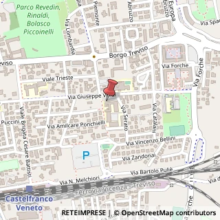 Mappa Via G. Verdi, 40, 31033 Castelfranco Veneto, Treviso (Veneto)