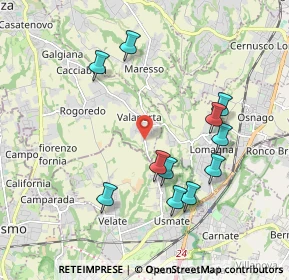 Mappa Via Francesco Petrarca, 23880 Casatenovo LC, Italia (1.92364)