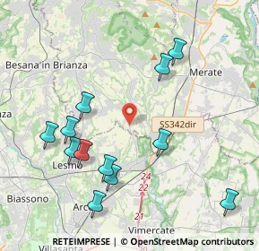 Mappa Via Francesco Petrarca, 23880 Casatenovo LC, Italia (4.36667)