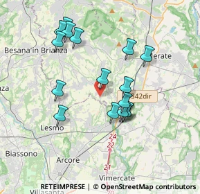 Mappa Via Francesco Petrarca, 23880 Casatenovo LC, Italia (3.38563)