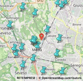Mappa Via Bergamo, 20821 Meda MB, Italia (2.409)