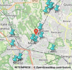 Mappa Via Bergamo, 20821 Meda MB, Italia (2.43467)