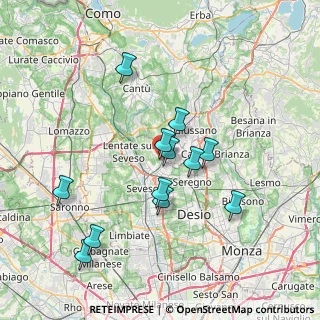 Mappa Via Bergamo, 20821 Meda MB, Italia (6.82167)