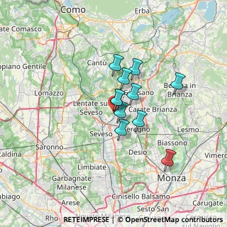 Mappa Via Bergamo, 20821 Meda MB, Italia (4.50182)