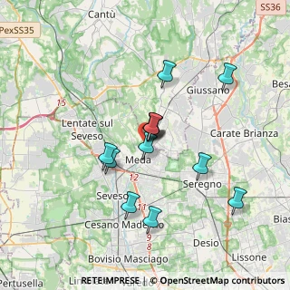 Mappa Via Bergamo, 20821 Meda MB, Italia (2.84385)
