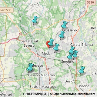 Mappa Via Bergamo, 20821 Meda MB, Italia (4.04727)
