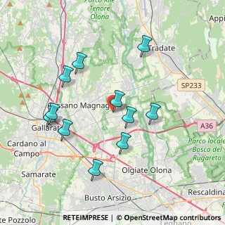 Mappa Via R. Sanzio, 21054 Fagnano Olona VA, Italia (3.71091)