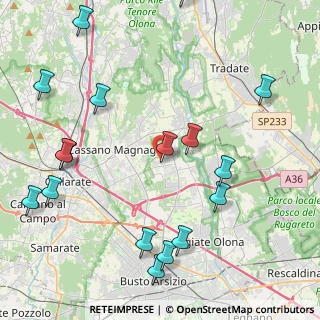 Mappa Via R. Sanzio, 21054 Fagnano Olona VA, Italia (5.35882)