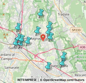 Mappa Via R. Sanzio, 21054 Fagnano Olona VA, Italia (3.77571)