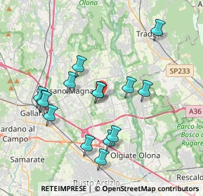 Mappa Largo Pier Giorgio Frassati, 21054 Fagnano Olona VA, Italia (3.65267)