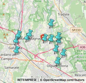 Mappa Via R. Sanzio, 21054 Fagnano Olona VA, Italia (3.31923)