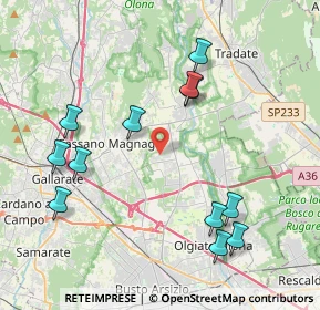 Mappa Via R. Sanzio, 21054 Fagnano Olona VA, Italia (4.39583)