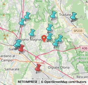 Mappa Via R. Sanzio, 21054 Fagnano Olona VA, Italia (3.98786)