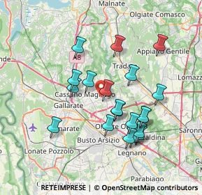 Mappa Via R. Sanzio, 21054 Fagnano Olona VA, Italia (6.6165)