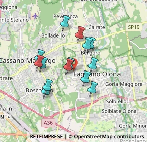 Mappa Via R. Sanzio, 21054 Fagnano Olona VA, Italia (1.43286)