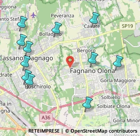 Mappa Via R. Sanzio, 21054 Fagnano Olona VA, Italia (2.49364)