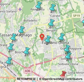 Mappa Via R. Sanzio, 21054 Fagnano Olona VA, Italia (2.732)