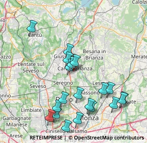 Mappa Via Virgilio, 20841 Carate Brianza MB, Italia (8.354)