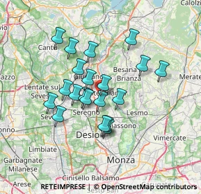 Mappa Via Virgilio, 20841 Carate Brianza MB, Italia (5.681)