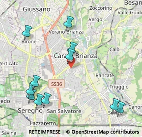 Mappa Via Virgilio, 20841 Carate Brianza MB, Italia (2.42727)
