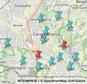 Mappa Via Virgilio, 20841 Carate Brianza MB, Italia (2.19929)