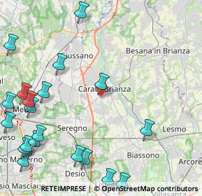 Mappa Via Virgilio, 20841 Carate Brianza MB, Italia (6.134)