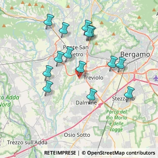 Mappa Via Vasco da Gama, 24048 Treviolo BG, Italia (3.83429)