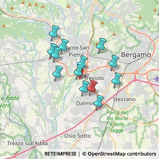 Mappa Via Vasco da Gama, 24048 Treviolo BG, Italia (2.91923)