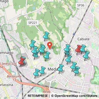 Mappa Via Monte Grappa, 20821 Meda MB, Italia (1.0275)