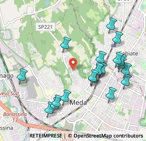 Mappa Via Monte Grappa, 20821 Meda MB, Italia (1.0485)