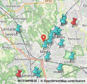 Mappa Via Monte Grappa, 20821 Meda MB, Italia (2.12647)