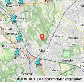 Mappa Via Monte Grappa, 20821 Meda MB, Italia (3.66364)