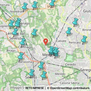 Mappa Via Monte Grappa, 20821 Meda MB, Italia (2.6715)