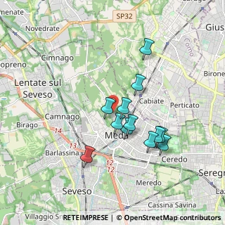 Mappa Via Monte Grappa, 20821 Meda MB, Italia (1.53083)