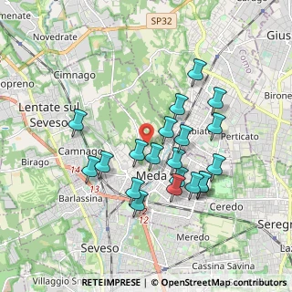 Mappa Via Monte Grappa, 20821 Meda MB, Italia (1.67)