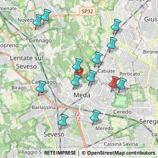 Mappa Via Monte Grappa, 20821 Meda MB, Italia (2.07846)