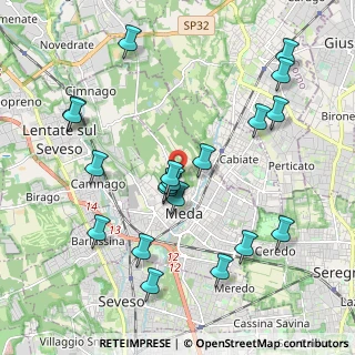 Mappa Via Monte Grappa, 20821 Meda MB, Italia (2.138)