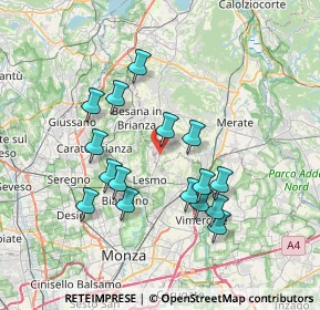 Mappa Via Don Consonni, 23880 Casatenovo LC, Italia (6.655)