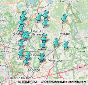 Mappa Via Don Consonni, 23880 Casatenovo LC, Italia (7.6545)