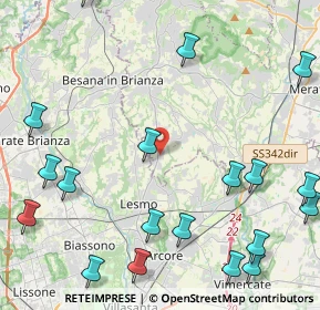 Mappa Via Don Consonni, 23880 Casatenovo LC, Italia (6.1015)