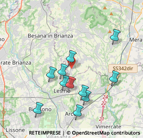 Mappa Via Don Consonni, 23880 Casatenovo LC, Italia (3.62182)