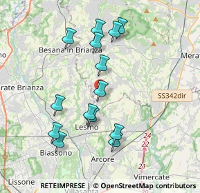 Mappa Via Don Consonni, 23880 Casatenovo LC, Italia (3.65071)