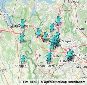 Mappa Via Monte Grappa, 21011 Casorate Sempione VA, Italia (6.438)