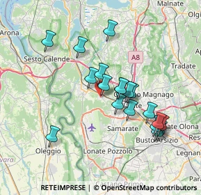 Mappa Via Monte Grappa, 21011 Casorate Sempione VA, Italia (6.60789)
