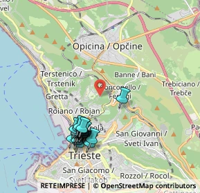 Mappa Via dei Molini, 34135 Trieste TS, Italia (1.9715)
