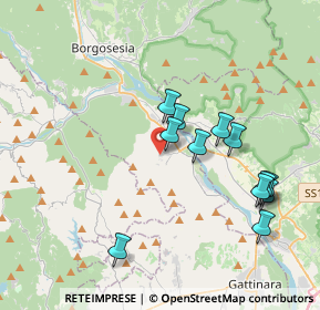 Mappa Regione San Giacomo, 13037 Serravalle Sesia VC, Italia (3.70667)